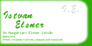 istvan elsner business card
