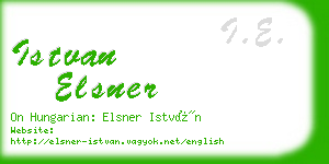 istvan elsner business card